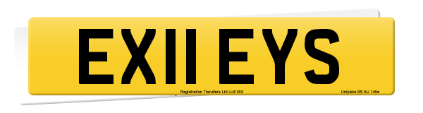 Registration number EX11 EYS